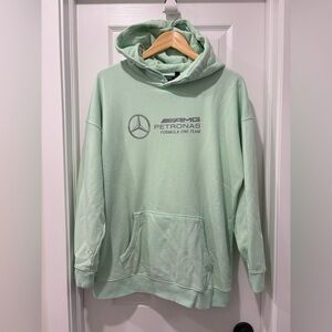 Mercedes Benz Amg Petronas Formula 1 Team Mint Green Hoodie Medium F1